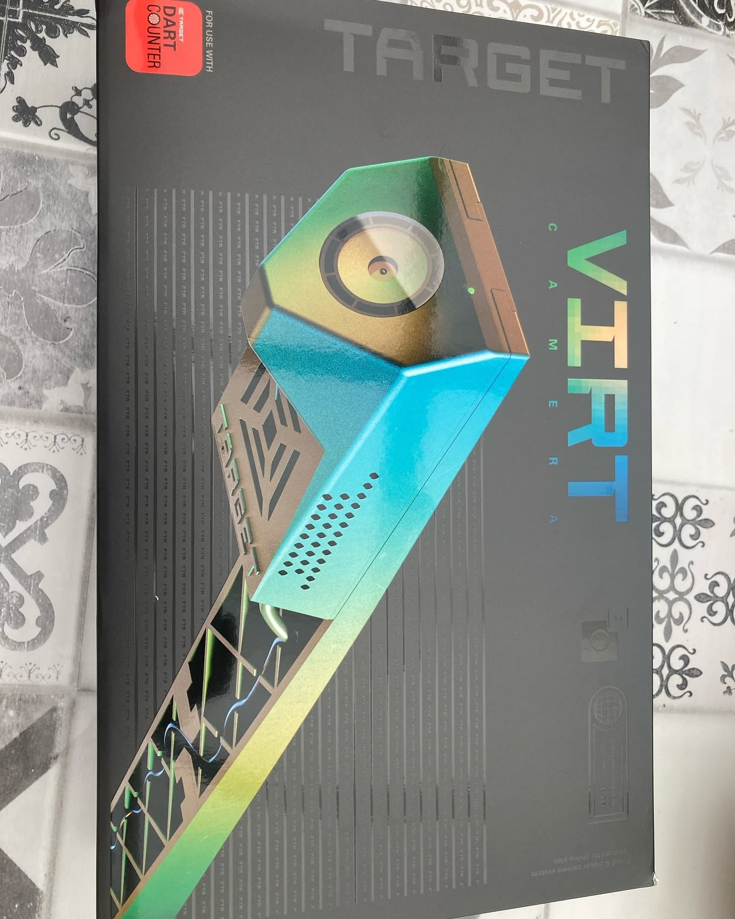 Today in the mail , the target VIRT , nice piece of equipment, looks sharp !! 
Just my darts wall is becoming a little bit of a mess I think ? If you use dartscounter you can add me and we will have a game 😊😊!! 
targetdarts dartcounter 
Thanks dartshopper for the great service 👍🏻👍🏻👍🏻